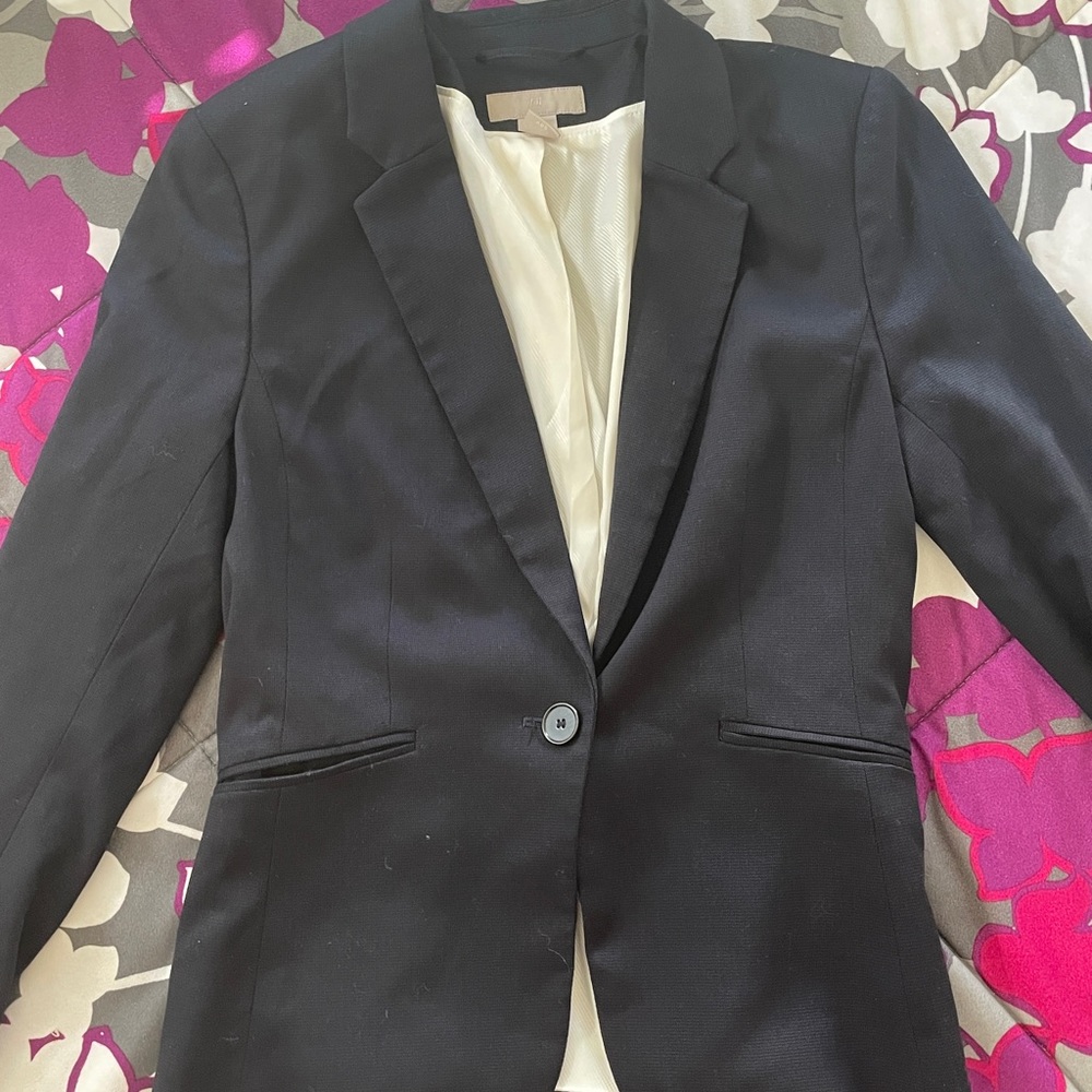 H&M Blazer size 4 - navy blue